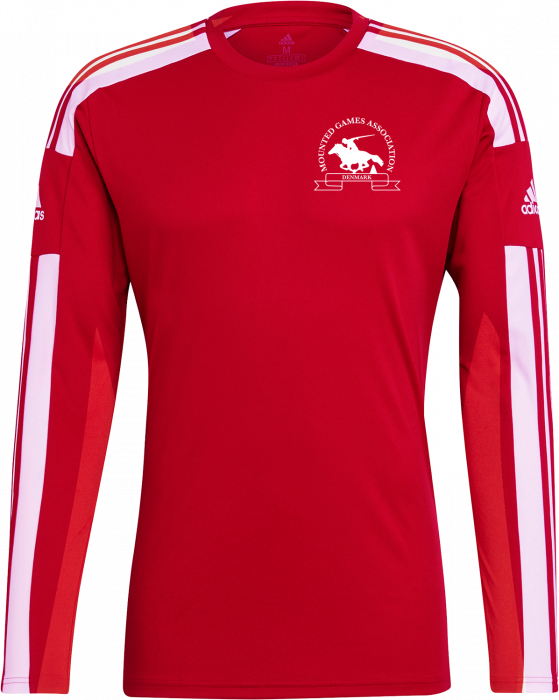 Adidas - Mga Jersey Ls - Rojo & blanco